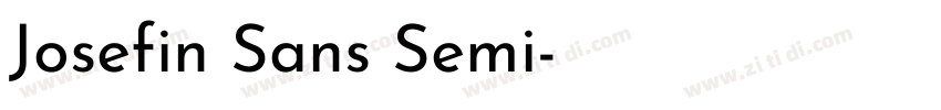 Josefin Sans Semi字体转换